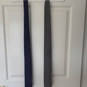 Bar III Navy Polka Dot and Gray Ties